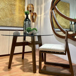 Mesa de comedor con cubierta de vidrio/ Round glass dining room table