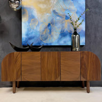 Credenza irregular de parota- Irregular parota credenza*