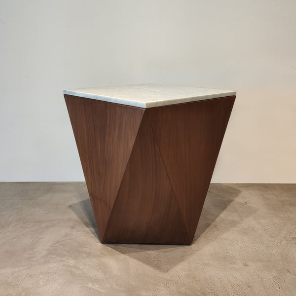 Mesa parota y marmol- Side parota table marble top*