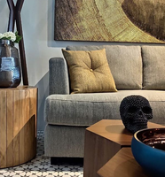 Sofá Tapizado / Grey Upholstered Sofa*