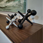 Juego de matatenas/ Black and silver game set*