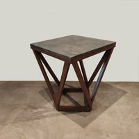 Mesa lateral cubierta marmol, side table marble top*