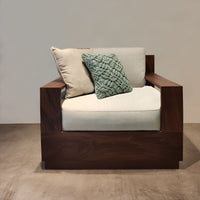 Sillón cubo de parota- Parota armchair*