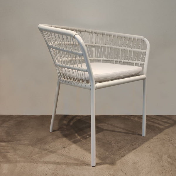 Silla de exterior blanca-Outdoor chair*