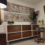 Cajonera blanca con parota/White Chest Drawers*