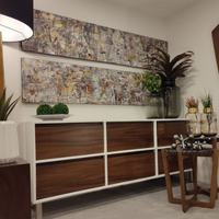 Cajonera blanca con parota/White Chest Drawers*