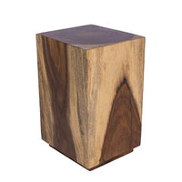 Mesa Lateral Madera Parota Cuadrada Sala Vallarta Mueble México Envío