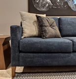 Sofá Azul con patas / Blue stain sofa*