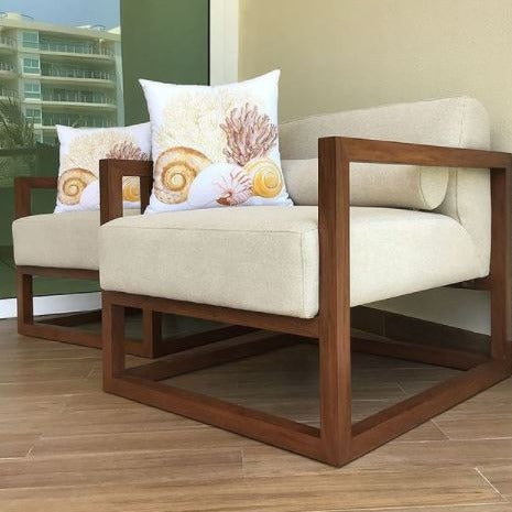 Sillón de cubo para exterior/  Outdoor Armchair*