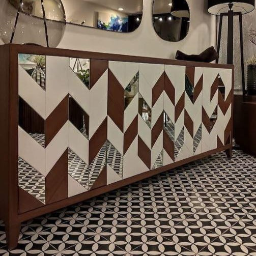 Credenza de espejo/ Mirror parota credenza