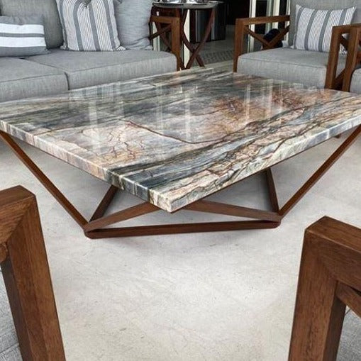 Mesa de centro Cubierta de Marmol / Coffee table with Marble top* –  Carpinteria Studio